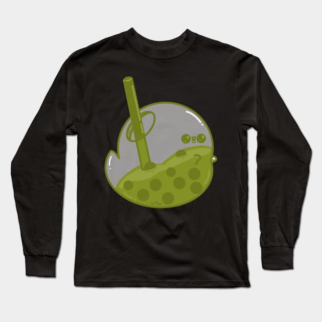 Matcha Ghostea Long Sleeve T-Shirt by Fluffymafi